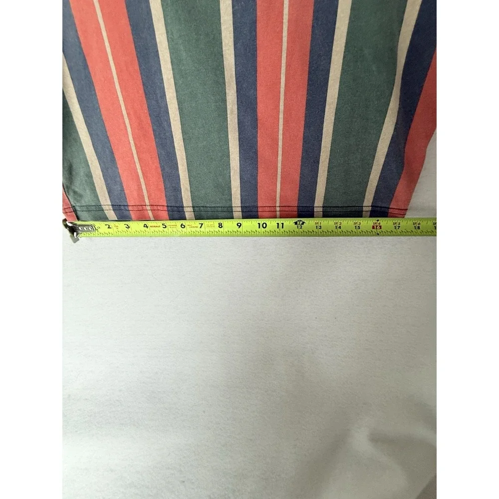 Civil Regime Stripe T-Shirt Bird Crane Roses LA Floral Los Angelas Cotton‎ Small